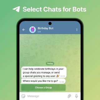 Chats für Bots auswählen Chats für Bots auswählen