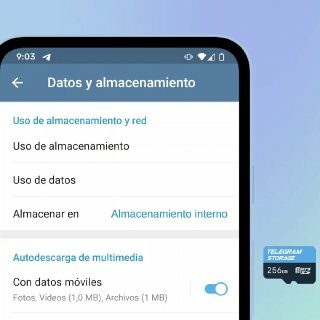 Almacenamiento en la tarjeta SD
