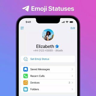 Estados de emojis. Muestra qué estás haciendo con Telegram Premium