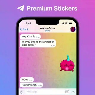 Autocollants Premium. Les abonnés Premium peuvent envoyer des dizaines d
