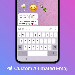 Emoji personalizzate. Gli utenti Premium possono inserire Emoji personalizzate. Gli utenti Premium possono inserire