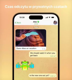 Czas odczytu w prywatnych czatach.