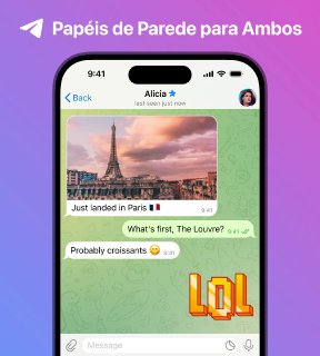 Papéis de Parede para Ambos os Lados. Você pode atribuir um papel de parede personalizado a qual...