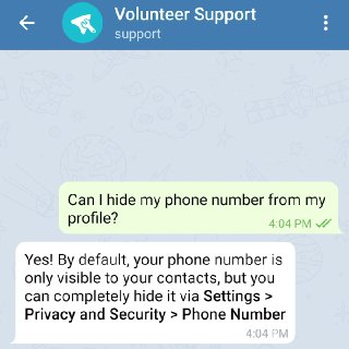 Telegram Support.